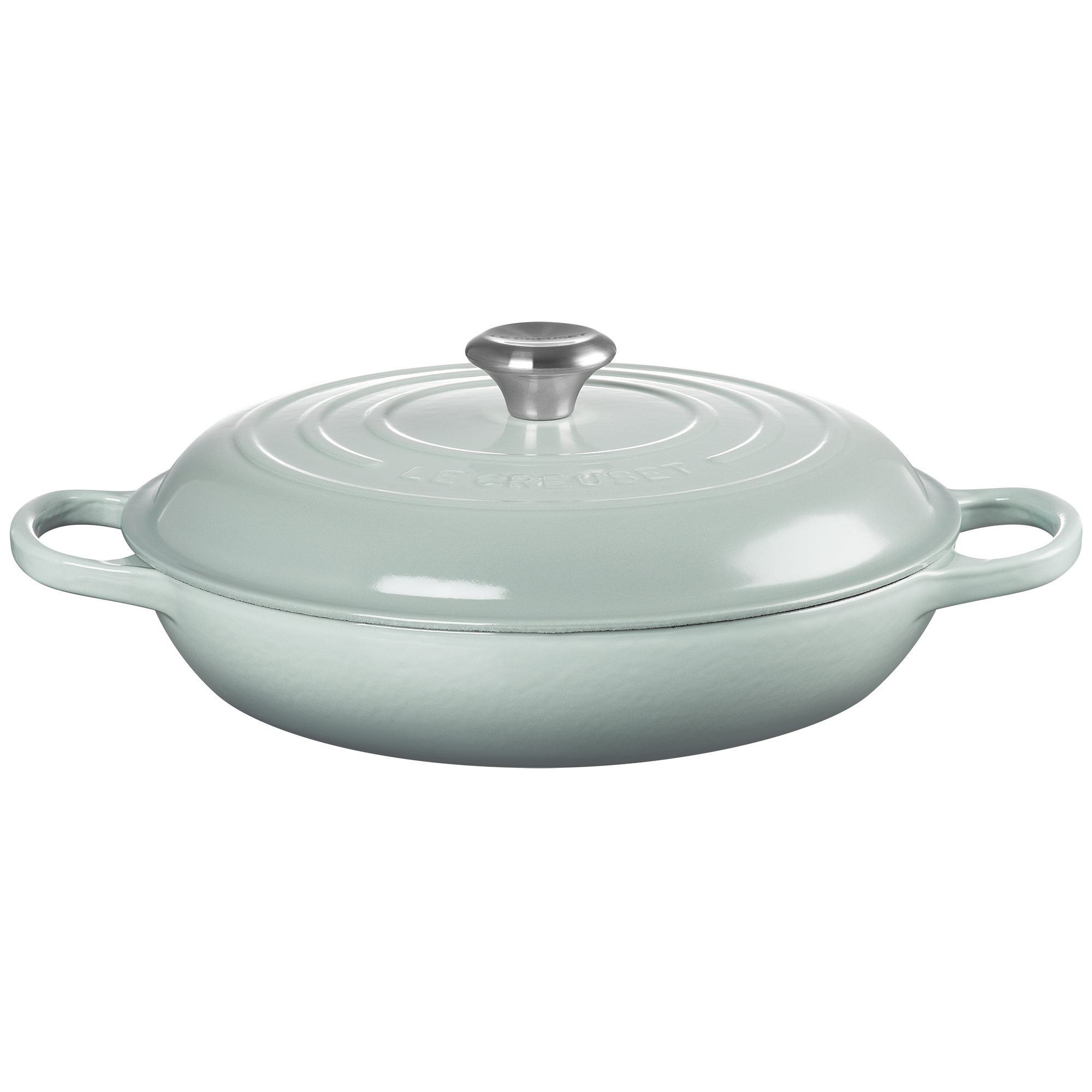 Le Creuset Signature Campagnard Braadpan, 30cm sea salt